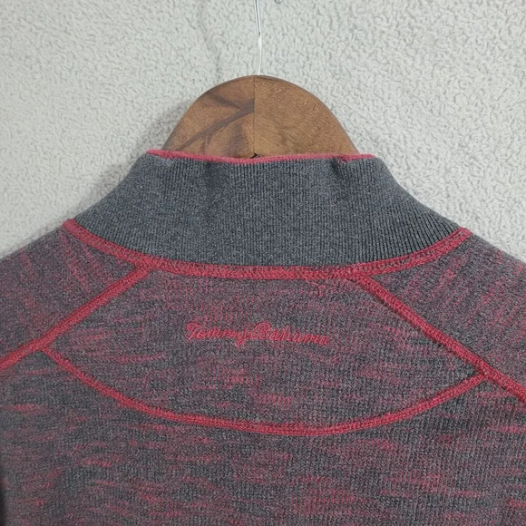 Tommy Bahama Mens Reversible Half-Zip Pullover Sweatshirt L Cotton Blend 21PT - Picture 5 of 8